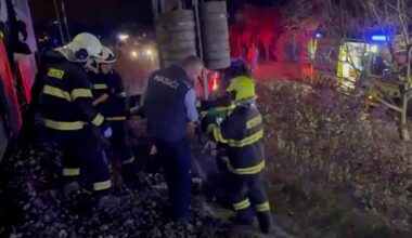 Siaubinga avarija Slovakijoje: susidūrė du traukiniai