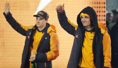 Tikra drama Las Vegase: po F1 lenktynių finišo diskvalifikuoti abu „McLaren“ pilotai - Delfi