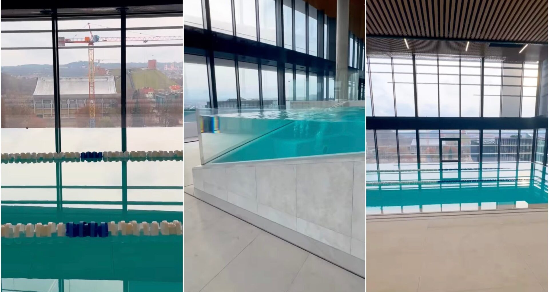 Netrukus Vilniuje duris atvers baseinas su įspūdingu vaizdu į Gedimino pilį: žinomos ir kainos