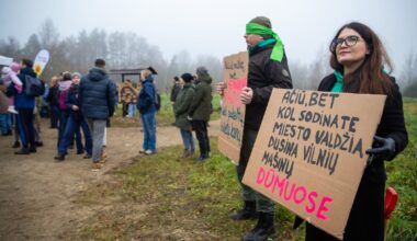Žaliųjų protestas Vilniuje: valdžią ragina užsiimti realiomis problemomis, ne viešaisiais ryšiais - Delfi