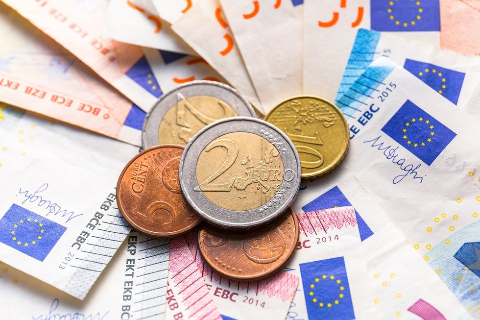 2 eurų moneta (nuotr. 123rf.com)