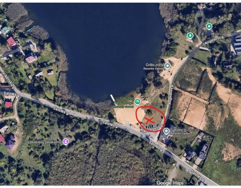 Vieta, kurioje nutiko incidentas, kai  poros intymią akimirką nutraukę praeiviai patys gavo smūgių