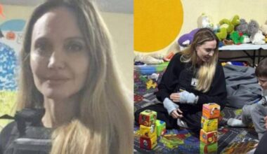 Angelina Jolie vėl Ukrainoje: plinta kadrai, kuriuose žvaigždė – su neperšaunama liemene