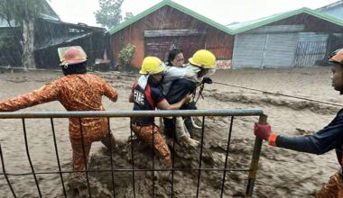 Dėl naujo taifūno Filipinuose savo namus paliko šimtai tūkstančių žmonių