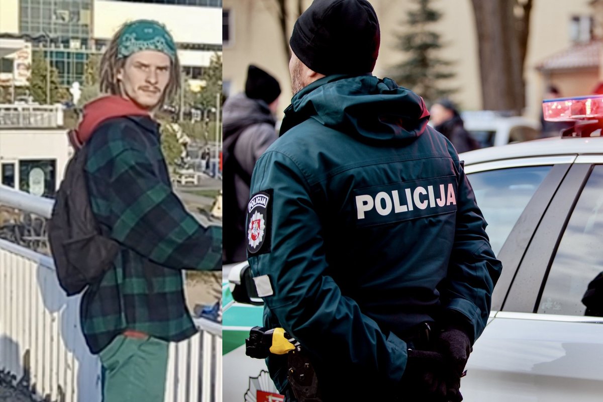 Vilniaus pareigūnai ieško užfiksuoto vyro