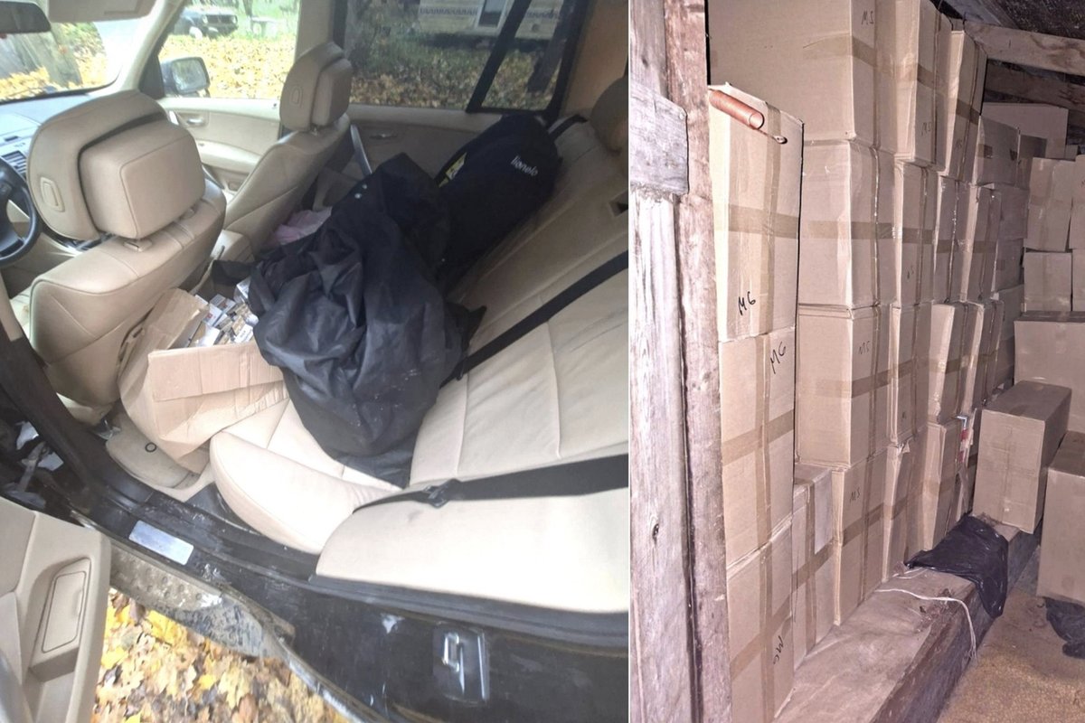 Mažeikių rajone sulaikytas ketvirčio milijono eurų vertės nelegalių cigarečių krovinys