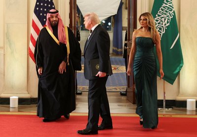 Mohammedas bin Salmanas, Donaldas Trumpas, Melania Trump