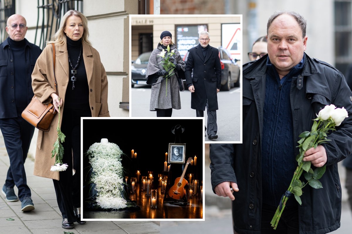 Atsisveikinti su Kostu Smoriginu garsūs žmonės plūsta ir antrą dieną: netrukus scenos grandą išlydės į paskutinę kelionę