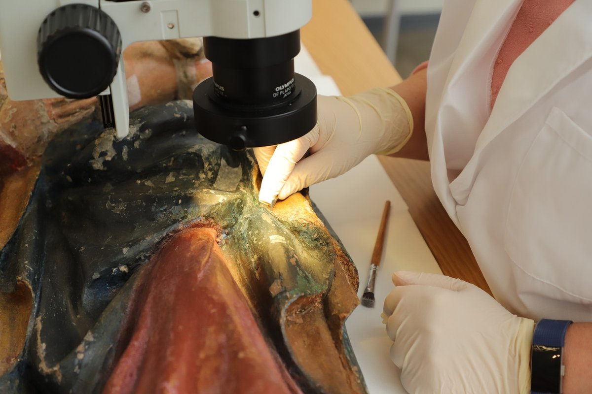 Laukžemės Madona: po dažų sluoksniu slypėjo gotikinis grožis