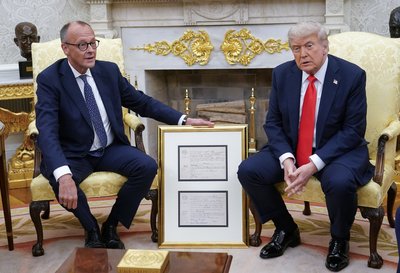 Po prisistatymo vizito pas Trumpą Merzas pasidalijo įspūdžiais