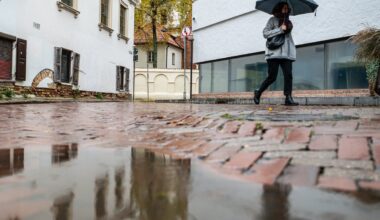 Po savaitgalio lietus pamažu trauksis