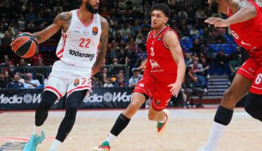 „Olympiacos“ nukovęs „AX Armani“ pratęsė pergalių seriją