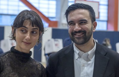 Zohranas Mamdani su žmona Rama Duwaji