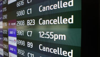 Dėl vyriausybės uždarymo JAV atšaukta šimtai skrydžių