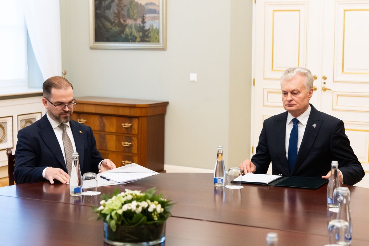 Nausėda dar kartą susitiks su Robertu Kaunu