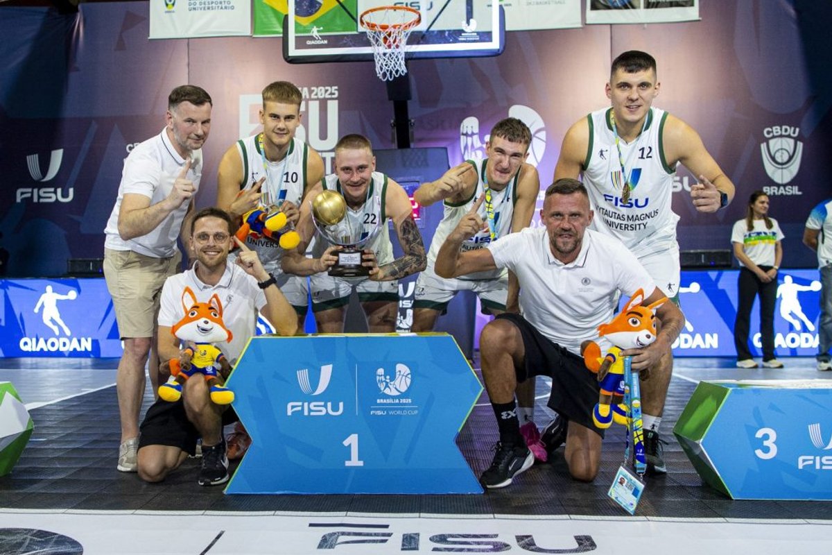 VDU studentų 3x3 rinktinė tapo pasaulio čempione