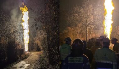 Sprogimas Krokuvoje: į dangų iškilo 20 metrų aukščio liepsnos