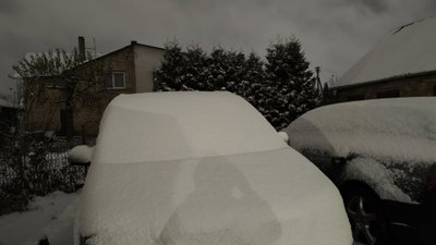 Sniegas Panevėžyje