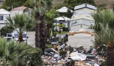 Portugalijoje per audrą žuvo moteris, 28 žmonės sužeisti