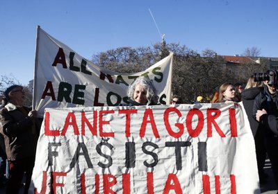Zagrebe – tūkstančių žmonių eitynes prieš kraštutinės dešinės įsigalėjimą