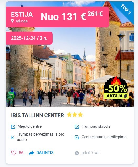 Kelionė per šventes (nuotr. tv3.lt)