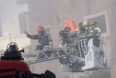 Netoli Koliziejaus Romoje sugriuvo dalis viduramžių bokšto