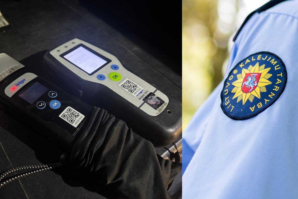 LKT pareigūnas vairavo neblaivus – laukia nemalonumai tarnyboje
