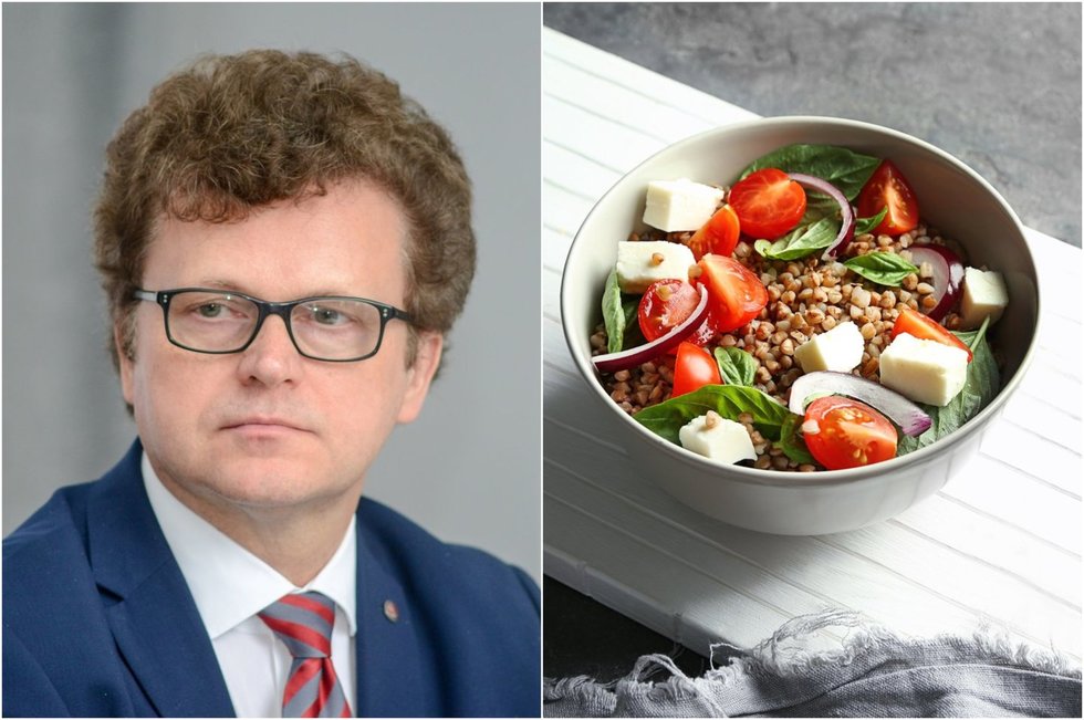 Žinomas profesorius Stukas pasidalino, kaip maitinasi pats (tv3.lt koliažas)