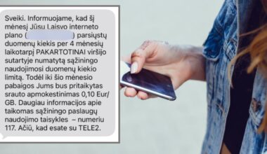 Tele2 neribotas internetas: gavusi žinutę klientė suglumo