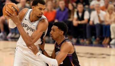 Wembanyama surengė daugiau nei metus nematytą blankų pasirodymą ir patyrė nesėkmę