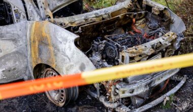 Raseinių rajone padegti 7 policijos sulaikyti automobiliai