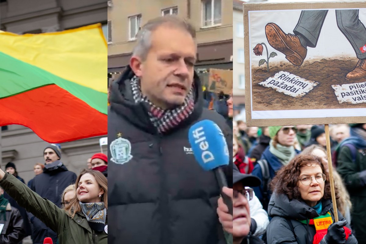 Andrius Tapinas mitinge: Nemuno aušra yra rakštis