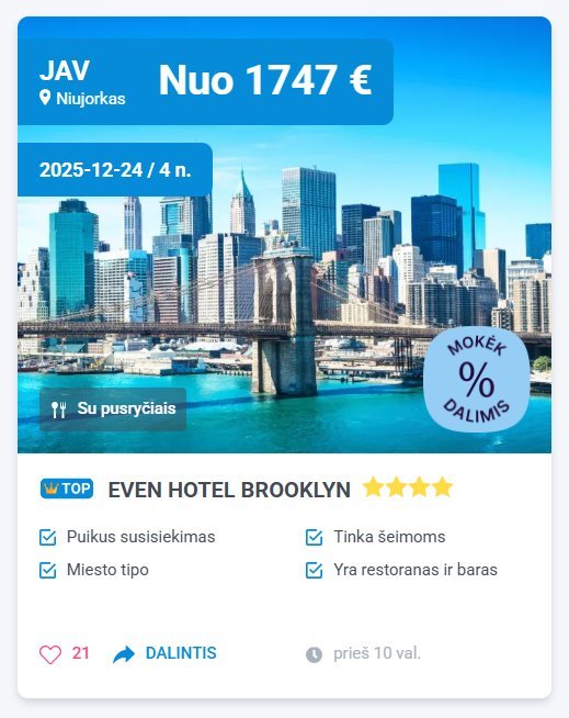 Kelionė per šventes (nuotr. tv3.lt)