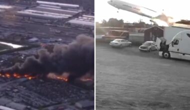 Katastrofa JAV: paviešinti vaizdai, matyti galima avarijos priežastis