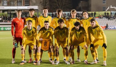 Lietuvos 19-mečių futbolo rinktinė krito prieš latvius