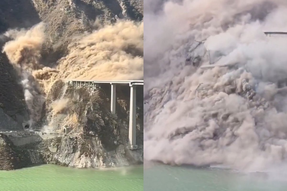 Sugriuvo naujai pastatytas tiltas Kinijoje