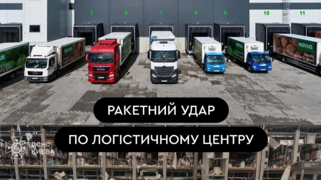 Rusijos raketa pataikė į lietuviško kapitalo prekybos centro „Novus“ logistikos centrą
