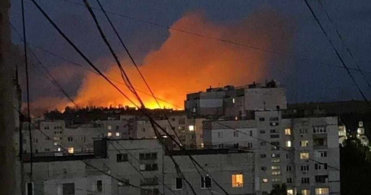 Galingas sprogimas Luhanske: į orą išlėkė rusų šaudmenų saugykla