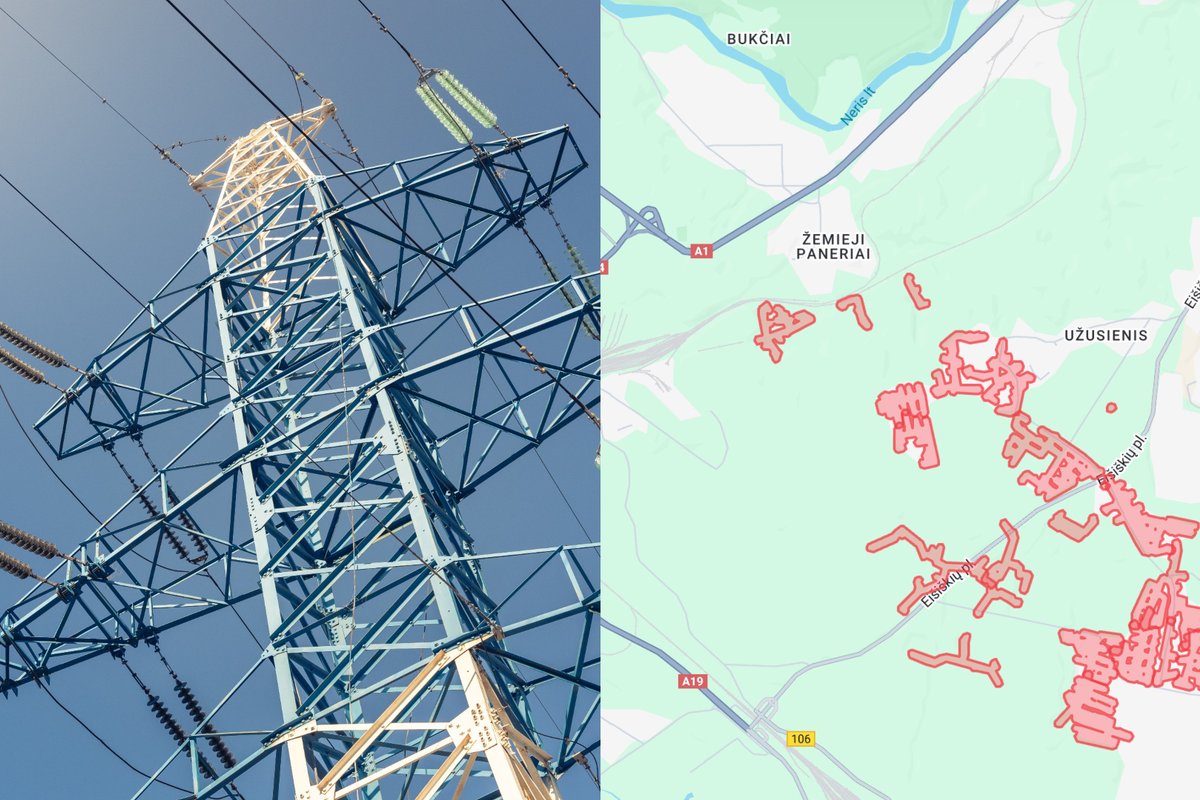 Dalis vilniečių – be elektros