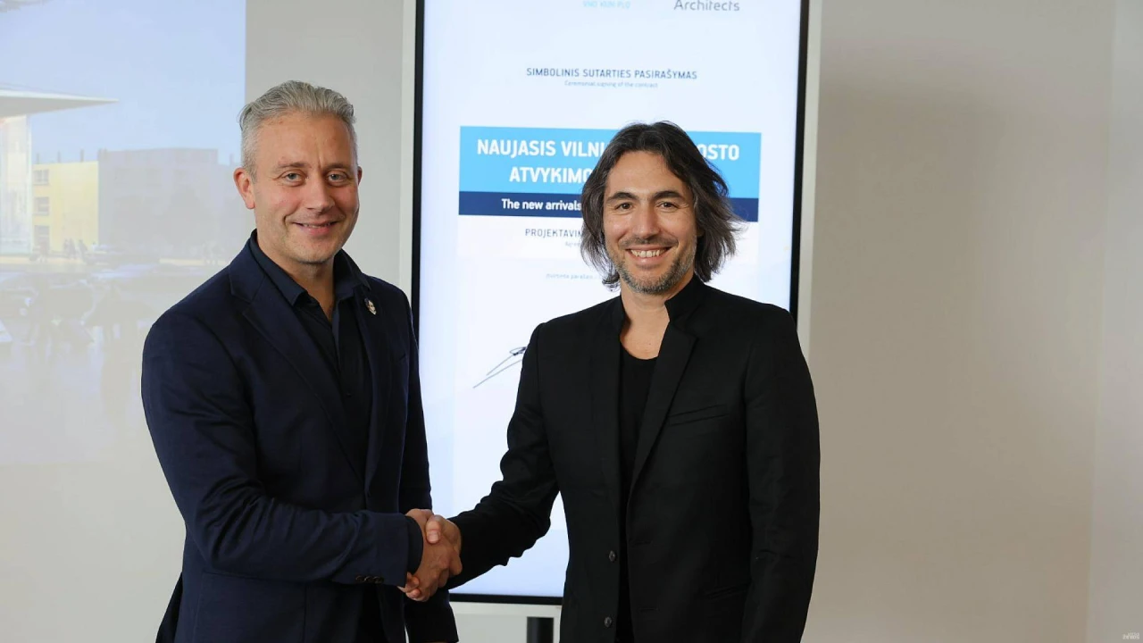 Sudaryta milijoninės vertės sutartis su „Zaha Hadid“ dėl Vilniaus oro uosto atvykimo terminalo