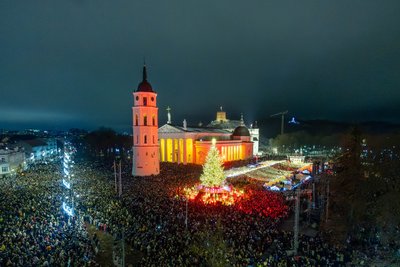 Vilniaus Kalėdų eglutės įžiebimas 2025