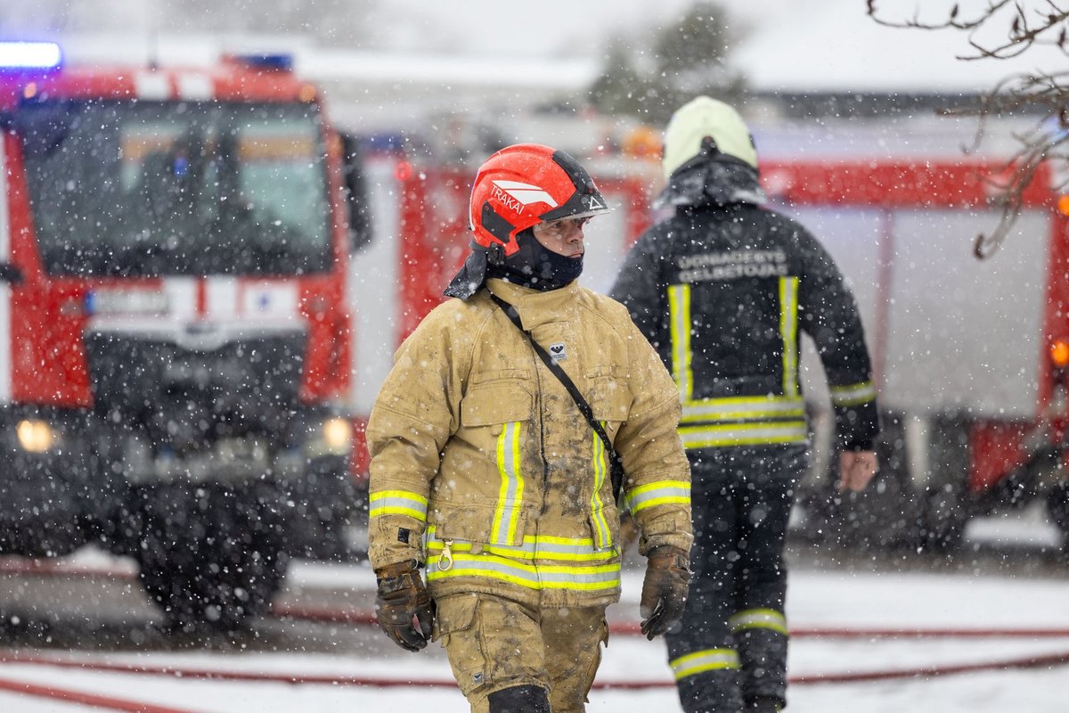 Ugniagesiai skubėjo į ligoninę Kaune – medikė pranešė apie gaisrą