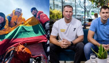 Nerijus ir Justas kops į aukščiausią Antarktidos viršukalnę