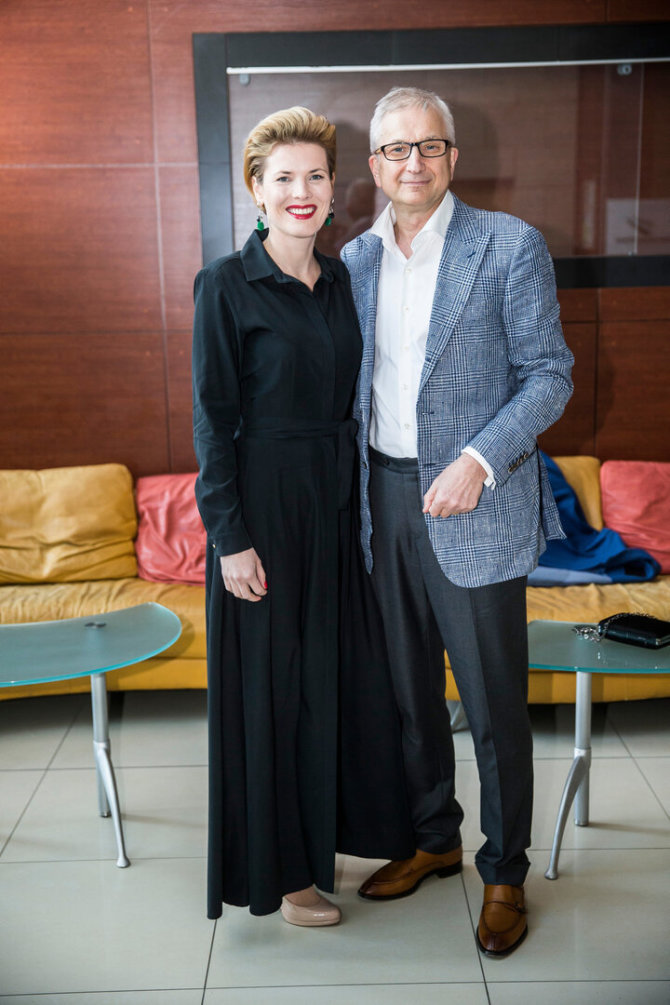 Agirdas Kumža su žmona Toma Kumžiene / Viganto Ovadnevo nuotr.