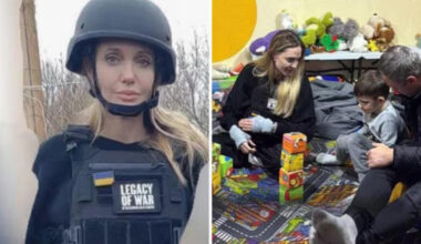 Angelina Jolie atvyko į Chersoną