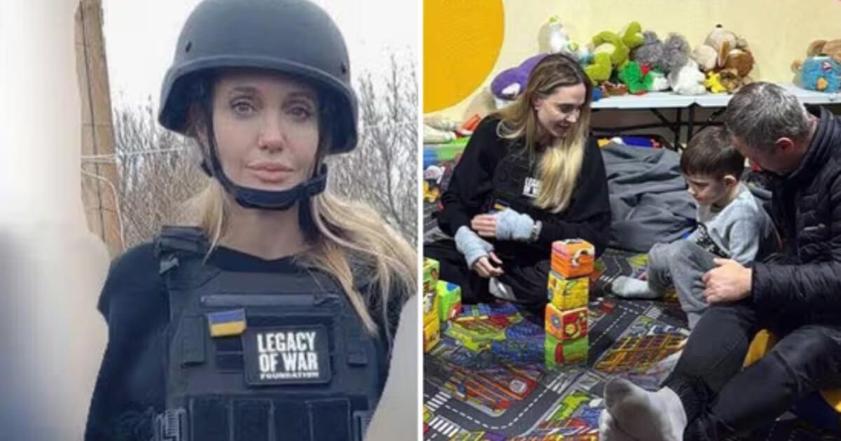 Angelina Jolie atvyko į Chersoną