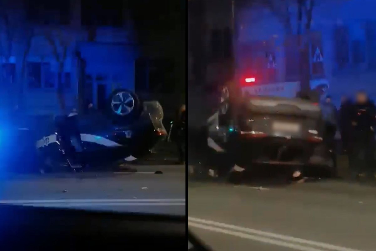 Kaune iš apvirtusio automobilio negalėjo išlipti žmogus