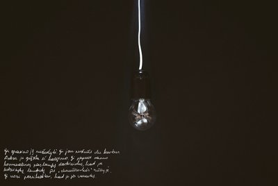 „Lemputė. Sūnus pasakė mamai, kad grįžęs iš kalėjimo ją nužudys. Ji nusprendė pasislėpti. Ji paprašė darbininkų sutvarkyti apšvietimą jos daugiabučio rūsyje. Iš savo buto ji išsikraustė į rūsį, kad jis jos nerastų.“ Aut. Alexander Vasukovich 