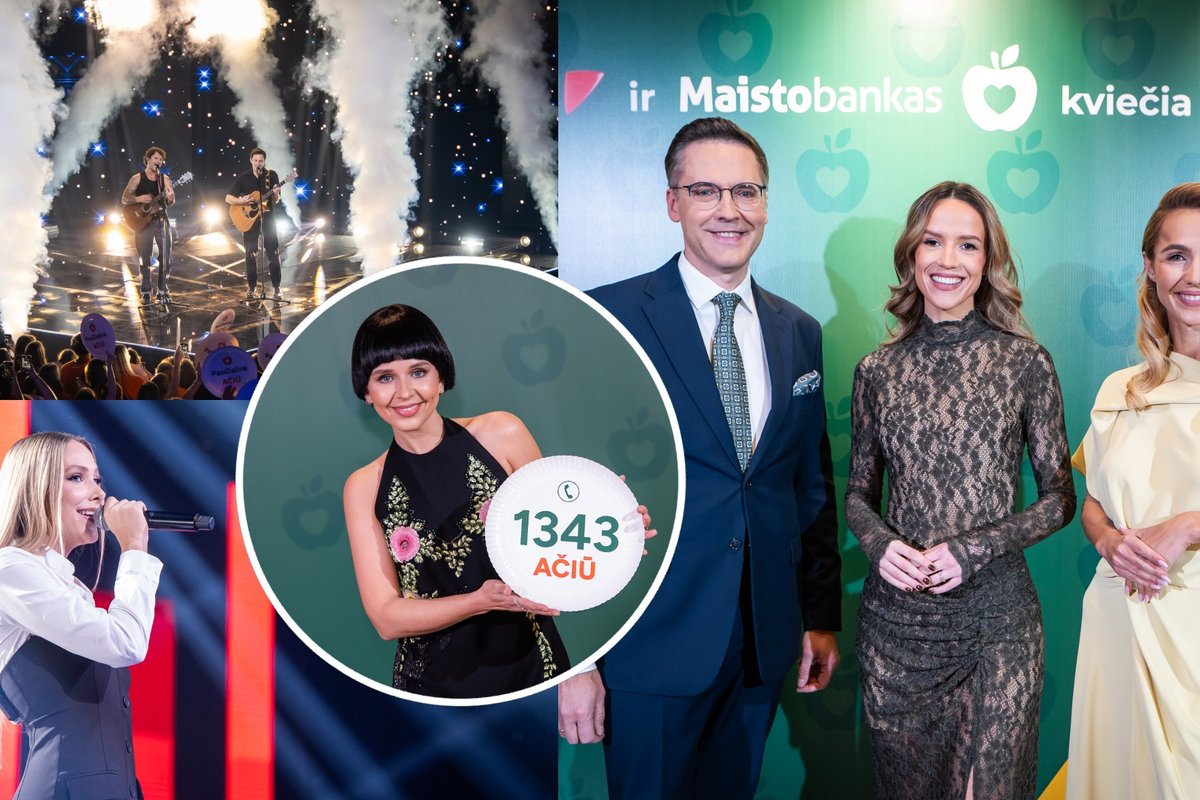 „Maisto banko“ paramos vakaro metu žiūrovai paaukojo neįtikėtiną sumą pinigų