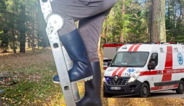 Vilkaviškio rajone nukritęs nuo kopėčių sunkiai susižalojo vyras